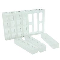 7 Day Pill Box with Four Compartment Section for Each Day of The Week (Pack of 1)