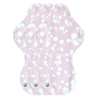 think ECO Promotion] [Shabby Chic 3p] Organic Reusable Cotton Pads, Menstrual Pads, Sanitary Napkins, Shabby Chic Pattern, 3 Pads. (SC, Night Pad)