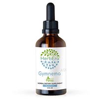 Gymnema A120 Alcohol Herbal Extract Tincture, Organic Gymnema (Gymnema Sylvestre) Dried Leaf (4 fl oz)