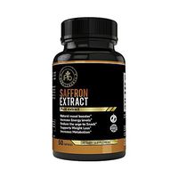 Pure Saffron Extract for Healthy Weight Loss-Natural Appetite Suppression - Mood Booster Anti- Anxiety Saffron Supplement for Depression- Hunger Suppressant for Women and Men (60 Saffron Capsules)