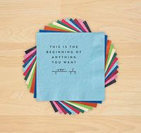 Beginning.Grad Letterpress Napkins - Set of 100-4208_HOL