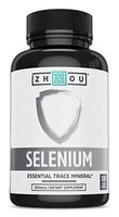 Selenium 200mcg for Thyroid, Prostate and Heart Health - Essential Trace Mineral with Superior Absorption - Yeast Free - 100 Once Daily Vegetable Capsules - Manufactured in The USA