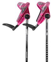 Smart Crutch (2020) Forearm Crutch 15-90 Degree Rotation - 2 Ergonomic Walking Aids, Adjustable 4’4-6’7 Adult Athlete Elderly Injury/Disability, Mobility Support - Medium, Pink