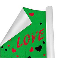 Gift Wrapping Paper Roll Eiffel Tower Love Heart for Birthday,Holiday,Wedding,Baby Shower Gift Wrap - 3Rolls - 58inch x 23inch Per Roll