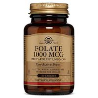 Folate 1000 MCG (Metafolin® 1,000 MCG) Tablets - 120 Count - 2 Pack