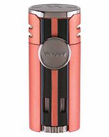 Xikar High Performance HP4 Diamond Quad Flame Cigar Lighter, in Attractive Gift Box, in-line Fuel Adjustment Wheel, Oversized Double EZ-View Fuel Windows, Lifetime Warranty, Chopper Orange