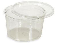 64 oz Round Plastic Food Containers6-3/4" Dia. x 4-1/4" deep (1 Unit, 250 Pack per Unit.)