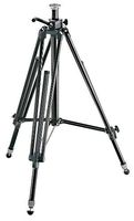 Manfrotto 028B Black Aluminum Studio Pro Triman Tripod with Geared Column