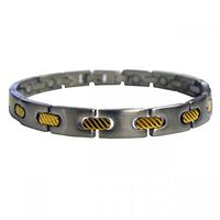 Magnetic Therapy Bracelet Cable Cord Silver and Gold