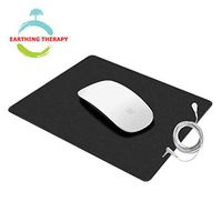 Grounding Universal Mat, Earthing Grounding Mouse Mat 100% Conductive Carbon Leatherette Earthing Mat for EMF Protection (9.8'' x 11.8'')