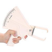 Body Fat Calipers, Personal Skinfold Caliper 2 Colors 0-80MM Fat Measuring Test Slim Guide Skinfold Caliper Weight Loss Measure Tester (White)