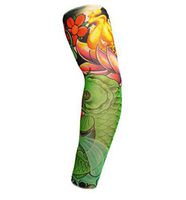 Outdoor Cycling 3D Tattoo Printed Arm Sleeves Sun Protection Basketball Compression Arm Warmers Riding Cuff Sleeves,65,One Size