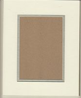 Pack of 5 11x14 White & Silver Double Picture Mats Cut for 8x10 Pictures
