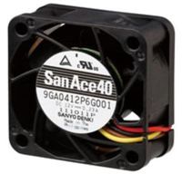 Axial Fan, San Ace 80 Series, 12 V, DC, 80 mm, 25 mm, 37 dBA, 51.5 cu.ft/min