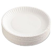 Round Coated Paper Plate in White (Set of 10)