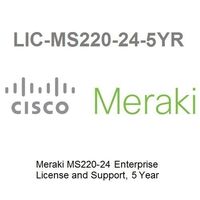 Meraki MS220-24 Enterprise License and Support, 5 Years