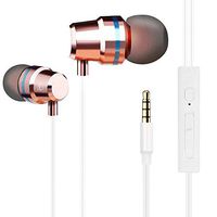 MagicEB Earbuds Ear Buds in Ear Headphones Wired Earphones with Microphone Mic Stereo and Volume Control Waterproof Metal Wired Earphone Compatible with iPhone Samsung Mp3 Players Tablet Laptop 3.5mm