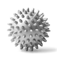 Massage Ball - Spiky for Deep Tissue Foot, Back, Plantar Fasciitis & All Over Body Deep Tissue Muscle Therapy (Gray)