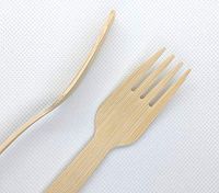 BAMBOO BIODEGRADABLE DISPOSABLE FORK -100 Unit Pack- Delivered by Nadina - Fully compostable cutlery that will help save time preparing your lunchbox. Help preserve our planet.