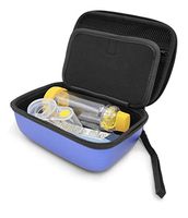 CASEMATIX Blue Travel Asthma Inhaler Case Medicine Bag Fits Inhaler Asthma Relief, Mouth Masks, Spacer Chamber, Mist, Lung Expansion Mucus for Child or Adult - Includes CASE ONLY