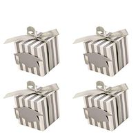 BESTOYARD 10PCS Graduation Candy Boxes Gift Boxes with Doctoral Cap Card Tag for Graduation Party Favors (Silver)