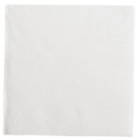 White Beverage Napkin 50 Count