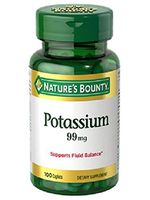 100 Potassium Gluconate 99mg Nature's Bounty Metabolism Health Supplement NEW