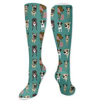 Doggy Pattern Men's/Women's Sensitive Feet Wide Fit Crew Socks And Cotton Crew Athletic Sock