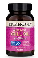 Dr. Mercola Antarctic Krill Oil for Women with Evening Primrose Oil, 30 Servings (90 Capsules), MSC Certified, Non GMO, Soy-Free, Gluten Free