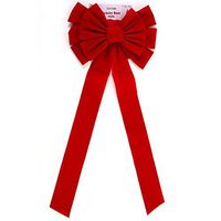 Christmas Deluxe Red Velvet Bows by Holiday Essentials