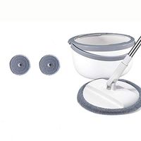 SHPING Mops Flat mop, 360 degree free rotation, stainless steel extension rod, single barrel, no need to wash, wet and dry, suitable for bedroom floor cleaning (Size : A)