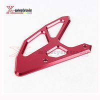 Frames & Fittings CNC Rear Disc Rotor Brake Guard Cover for Honda CR 125 250 CR125 CR250 CRF250 CRF450 CRF250X CRF450X Motorcycle - (Color: Red)