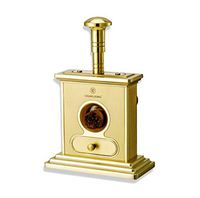 Cigar Cutter Luxury Stainless Steel Table Top Cigar Guillotine Cigar Scissor Thanksgiving Day Idea to Husband Father (Color : Gold)