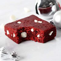 Eat Me Guilt Free High Protein Brownie: Healthy Low Carb Snack or Dessert, 20g Protein, Red Velvet (12 Count)
