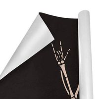 Gift Wrapping Paper Roll Rock Skull Pumkinfor Birthday,Holiday,Wedding,Baby Shower Gift Wrap - 3Rolls - 58inch x 23inch Per Roll