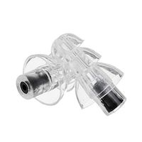 Vaorwne 2Pcs Noise Cancelling Earplugs Hearing Reusable Silicone Ear Plugs For Sleep Ear Protector Musician Bar Drummer(Black)