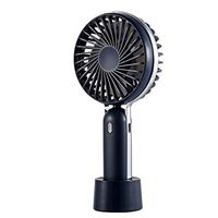 Hefu Mini Handheld Simple Powerful Wind Mute Desktop Charging Portable USB Fan Rechargeable Battery Powered Portable Pocket Fan (E)