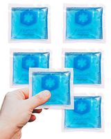 ICEWRAPS Mini Gel Ice Packs for Injuries Reusable Kids Ice Packs for Boo Boos - 6 Pack