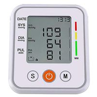 JERKEY Electronic Blood Pressure Monitor Arm Home Precision Measuring Instrument Fully Automatic Blood Pressure Machine Large Cuff Kit with LCD Display,yuyin