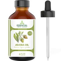 Jojoba Oil - 100% Pure and Organic - 4 Oz. with Glass Dropper - Incredible Moisturizer - Excellent Carrier Oil - Beauty in a Bottle by Essential Oil Labs