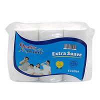 DFTY Soft White Toilet Paper, 3 Ply Comfort Care Bath Tissue, Family Mega Rolls - Highly Absorbent Fit Into for The Washroom/Kitchen (6 Rolls)