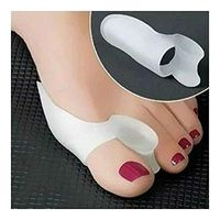 2pcs Silicone Gel Bunion Toe Corrector Orthotics Straightener Separator Pain