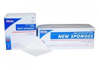 Dukal New Sponge, Nonsterile, 4" x 4", 4-ply Bag of 200
