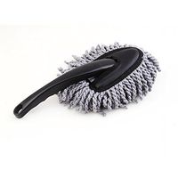 Multi-Functional Super Soft Microfiber Portable Car Dash Duster Car Interior and Exterior Cleaning Dirt Dust Tool Home Use Dusting Brush Gray