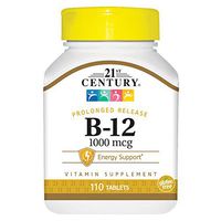 21st Century B 12 1000 mcg Prolonged Release Tablets, 110 Count