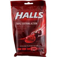 Halls Mentho-Lyptus Drops Cherry - 30 ct, Pack of 3