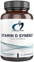 Designs for Health Vitamin D Synergy - 2000 IU D3 with Vitamin K1 (120 Capsules)