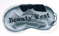 Beauty Rest Blue Satin Sleep Mask