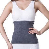 ITODA Warmer Lower Back Brace Compression Abdominal Binder Lumbar Support Waist Protection Knitted Breathable Kidney Stomach Pain Relief Belly Band Wrap