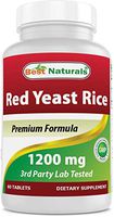 Best Naturals Red Yeast Rice 1200 Mg Tablet for Healthy Cholesterol Level, 60 Count (Pack of 2)
